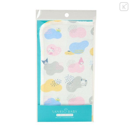 Japan Sanrio Original Organic Handkerchief - Sanrio Baby Colorful - 3