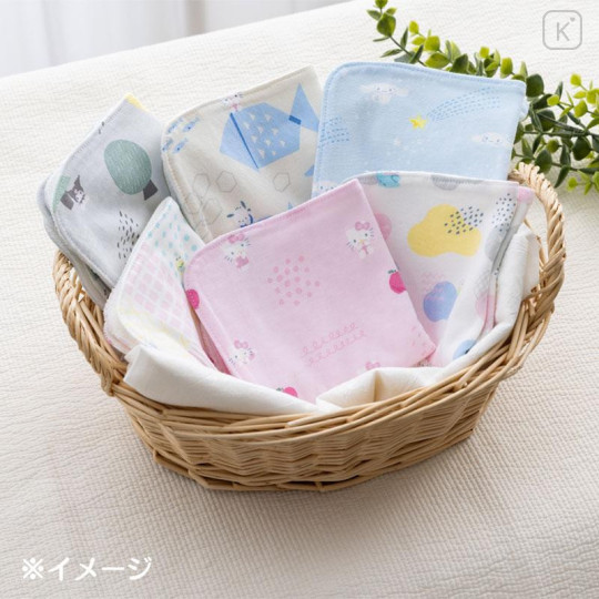 Japan Sanrio Original Organic Handkerchief - Sanrio Baby Colorful - 5
