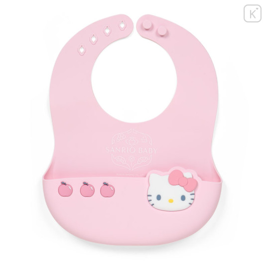 Japan Sanrio Original Silicone Bib - Hello Kitty : Sanrio Baby - 1