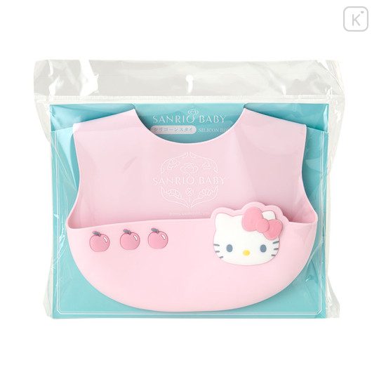 Japan Sanrio Original Silicone Bib - Hello Kitty : Sanrio Baby - 2