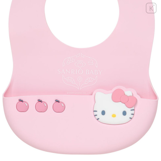 Japan Sanrio Original Silicone Bib - Hello Kitty : Sanrio Baby - 3