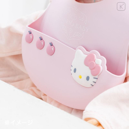 Japan Sanrio Original Silicone Bib - Hello Kitty : Sanrio Baby - 4