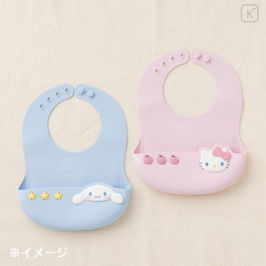 Japan Sanrio Original Silicone Bib - Hello Kitty : Sanrio Baby - 6
