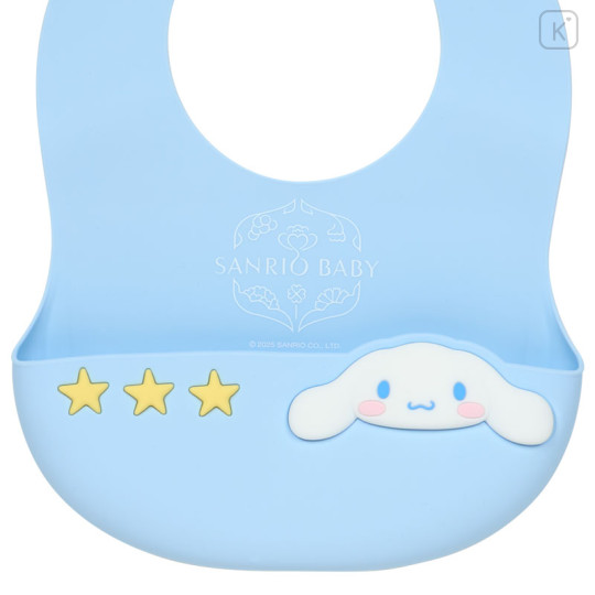 Japan Sanrio Original Silicone Bib - Cinnamoroll : Sanrio Baby - 3