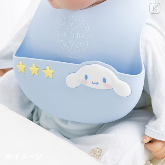 Japan Sanrio Original Silicone Bib - Cinnamoroll : Sanrio Baby - 4