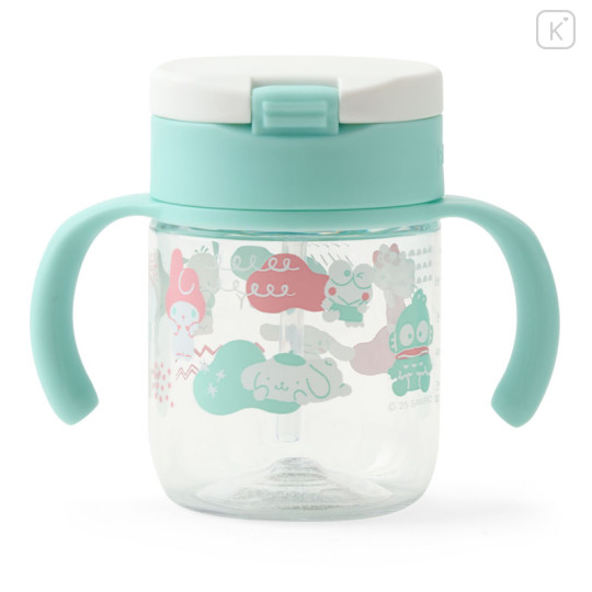 Japan Sanrio Original Richell Straw Mug - Sanrio Baby Colorful - 3
