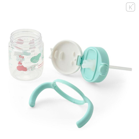 Japan Sanrio Original Richell Straw Mug - Sanrio Baby Colorful - 5