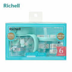 Japan Sanrio Original Richell Start Mug Set - Sanrio Baby Colorful