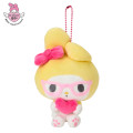 Japan Sanrio Mascot Holder - My Melody 50th Anniversary Heart Yellow - 1