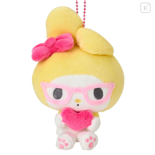 Japan Sanrio Mascot Holder - My Melody 50th Anniversary Heart Yellow - 2