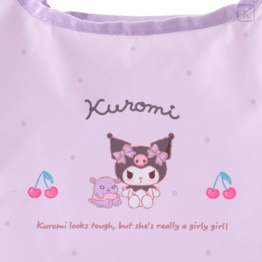 Japan Sanrio Original Lunch Eco Bag - Kuromi - 6