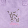 Japan Sanrio Original Insulated Lunch Bag with Wire Frame - Kuromi - 4
