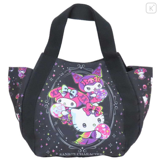 Japan Sanrio Lunch Bag - Hello Kitty & Kuromi & My Melody : Crystal - 1