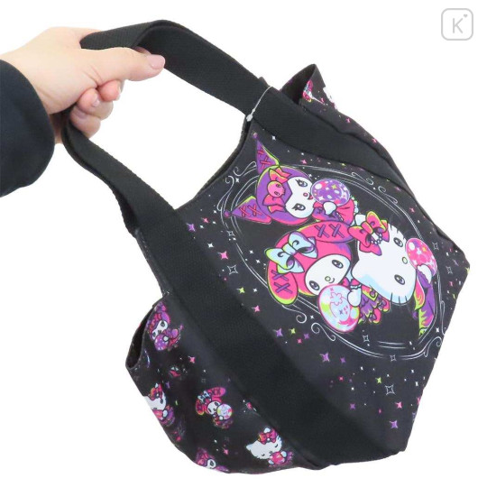 Japan Sanrio Lunch Bag - Hello Kitty & Kuromi & My Melody : Crystal - 2