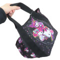 Japan Sanrio Lunch Bag - Hello Kitty & Kuromi & My Melody : Crystal - 2