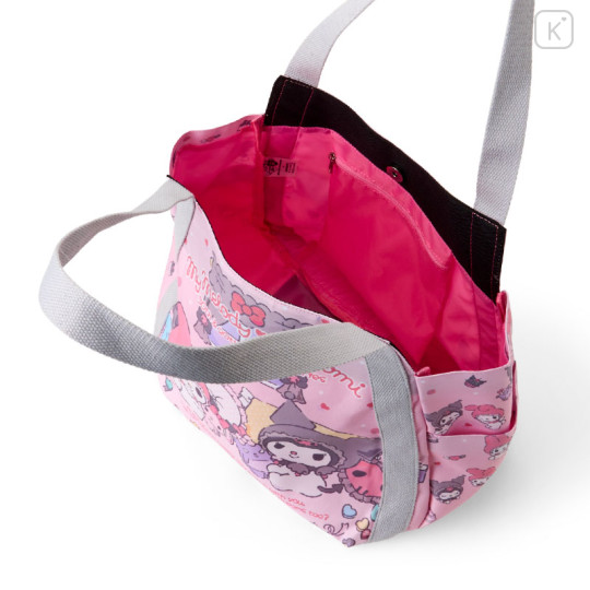 Japan Sanrio Printed Tote Bag - My Melody 50th Anniversary & Kuromi 20th Anniversary - 3