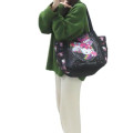 Japan Sanrio Printed Tote Bag - Hello Kitty & Kuromi & My Melody : Crystal - 4