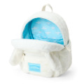 Japan Sanrio Original Face-shaped Fluffy Backpack - Cinnamoroll : Plump Cheeks - 3