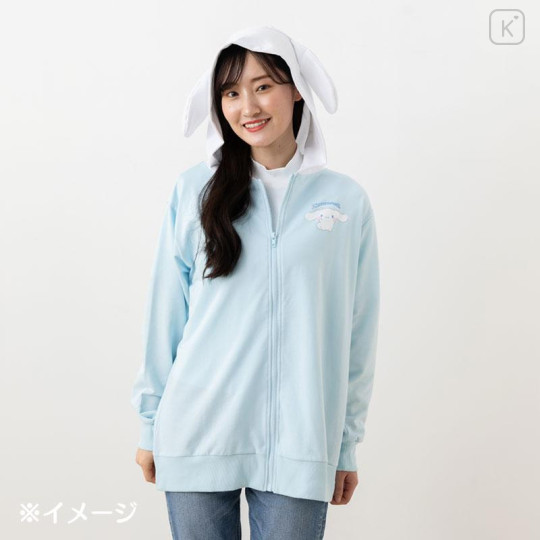 Japan Sanrio Original Zip-up Hoodie - Cinnamoroll : Plump Cheeks - 4