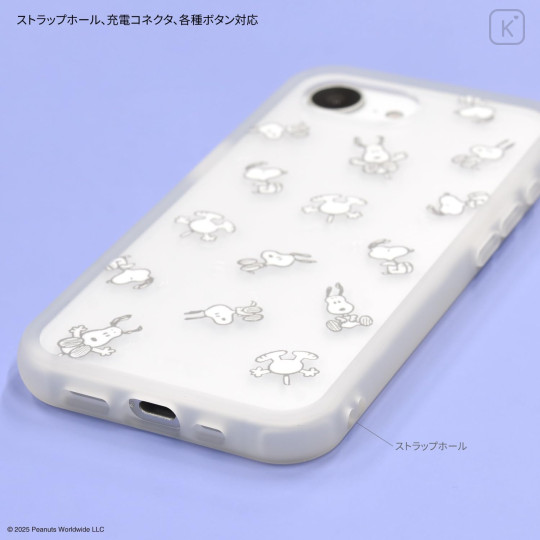 Japan Peanuts IIIIfit Plump Frame iPhone 16e Case - Snoopy : All Over - 3
