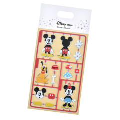 Japan Disney Store Sticker Collection - Mickey Mouse & Minnie Mouse & Pluto : Plastic Model Style