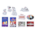Japan Disney Store Seal Sticker Set - 101 Dalmatians : VHS Style Box - 4