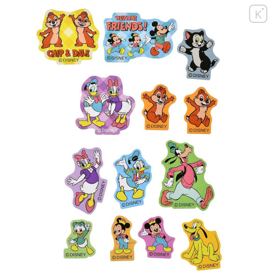 Japan Disney Store Flake Sticker Collection - Mickey & Friends : Retro - 5