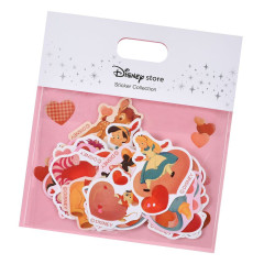 Japan Disney Store Flake Sticker Collection - Characters : Love Heart