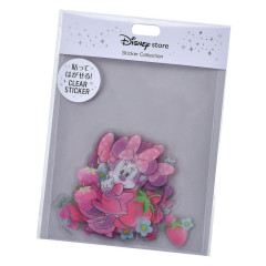 Japan Disney Store Clear Sticker Collection - Minnie Mouse : Strawberry