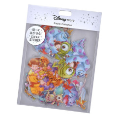 Japan Disney Store Clear Sticker Collection - Characters Hug