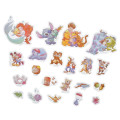 Japan Disney Store Clear Sticker Collection - Characters Hug - 2