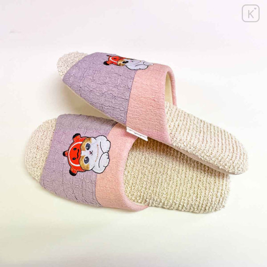 Japan Mofusand Small & Soft Slippers - Octopus Cat Pink - 3