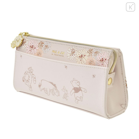 Japan Disney Store Pencil Case - Winnie the Pooh : Paul & Joe La Papeterie Chrysanthemum - 2