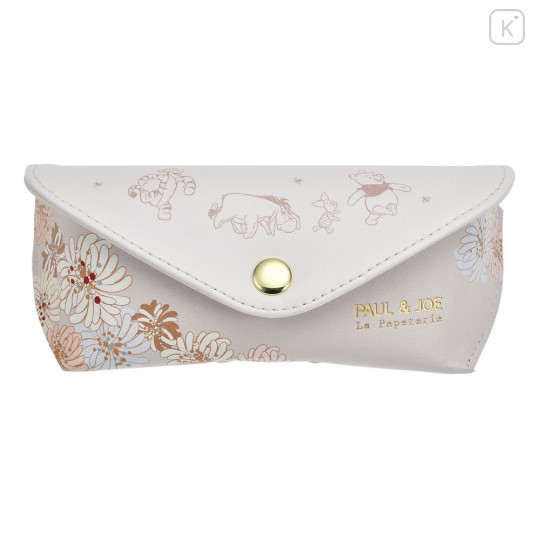 Japan Disney Store Glasses Case Set - Winnie the Pooh : Paul & Joe La Papeterie Chrysanthemum - 1