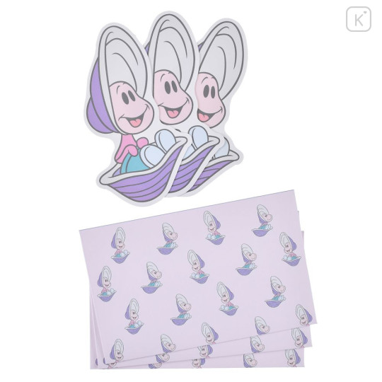 Japan Disney Store Mini Die-cut Message Card & Letter Set - Alice in Wonderland : Young Oyster - 2
