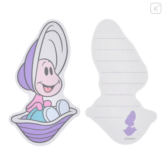 Japan Disney Store Mini Die-cut Message Card & Letter Set - Alice in Wonderland : Young Oyster - 4