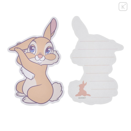 Japan Disney Store Mini Die-cut Message Card & Letter Set - Miss Bunny & Thumper - 4
