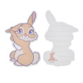 Japan Disney Store Mini Die-cut Message Card & Letter Set - Miss Bunny & Thumper - 4