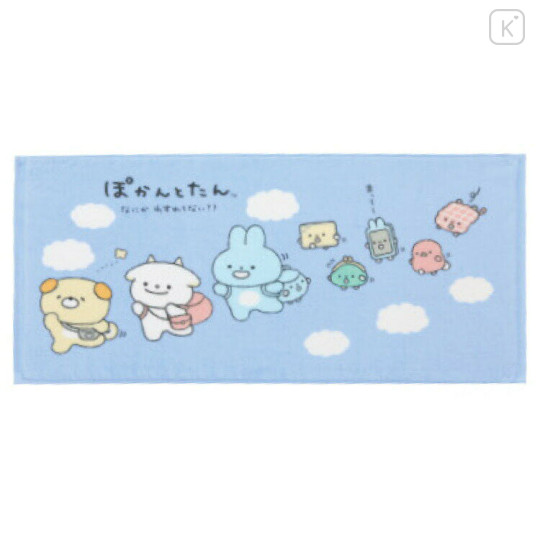 Japan San-X Face Towel - Pokantotan : Going Out Blue - 1
