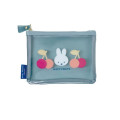 Japan Miffy Clear Pouch - Miffy : Fruits Cherry Turquoise - 1