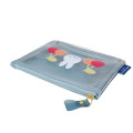 Japan Miffy Clear Pouch - Miffy : Fruits Cherry Turquoise - 3