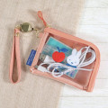 Japan Miffy Pass Case Card Holder & Coin Case & Reel - Miffy : Fruits Apple Pink - 2