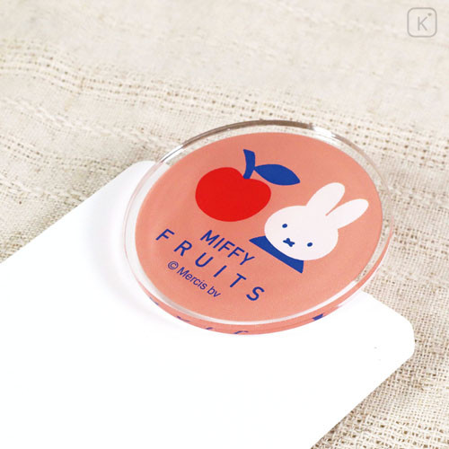Japan Miffy Acrylic Clip - Miffy : Fruits Apple Pink - 4