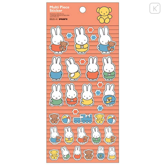 Japan Miffy Piece Seal Stickers - Boris & Miffy : Friends - 1