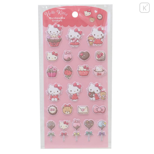 Japan Sanrio Marshmallow Stickers - Hello Kitty : Sweet Chocolate - 1