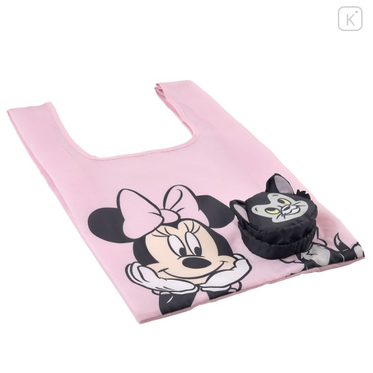 Japan Disney Store Eco Shopping Bag & Mascot Pouch - Minnie Mouse : Cat - 2