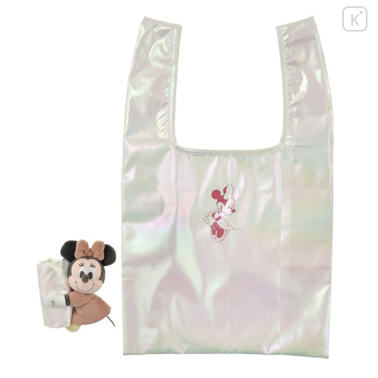 Japan Disney Store Eco Shopping Bag & Mascot Plush - Minnie Mouse : Shiny Spring Park Fashion - 1