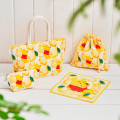 Japan Disney Store Feiler Chenille Tote Bag - Pooh : Lemon - 4
