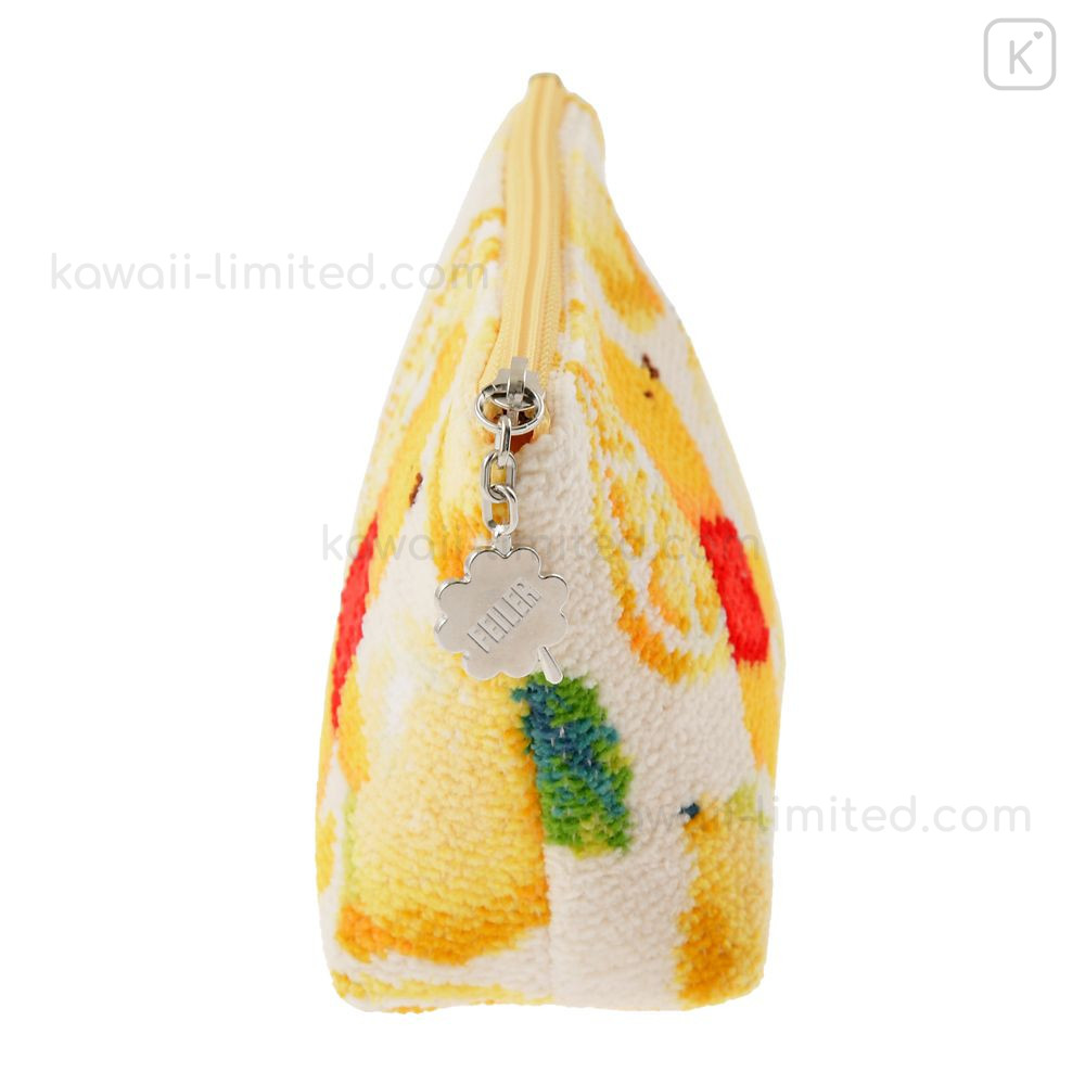 Japan Disney Store Feiler Chenille Pouch - Pooh : Lemon | Kawaii