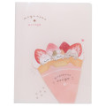 Japan Mogunyan 10 Pockets A4 Clear Holder - Cat Dessert Crepe Strawberry - 1